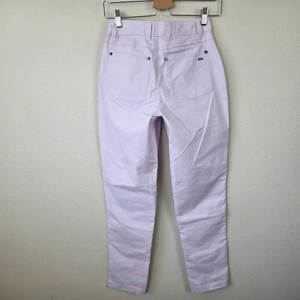 Stio Womens Rivet Twill Carpenter Pants Size 0 Lavender Fog Purple NEW Gorpcore